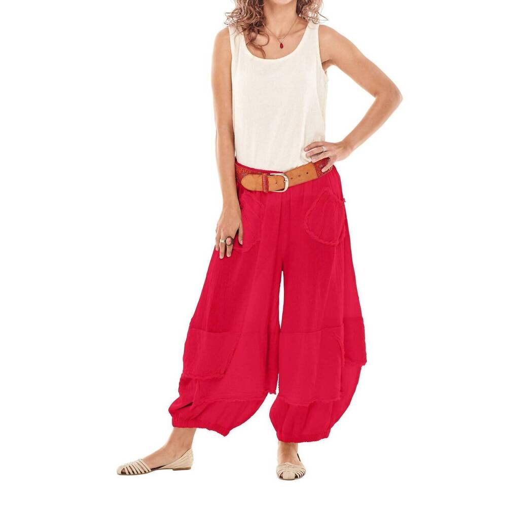 NEW OH MY GAUZE! guchi pant in crimson
